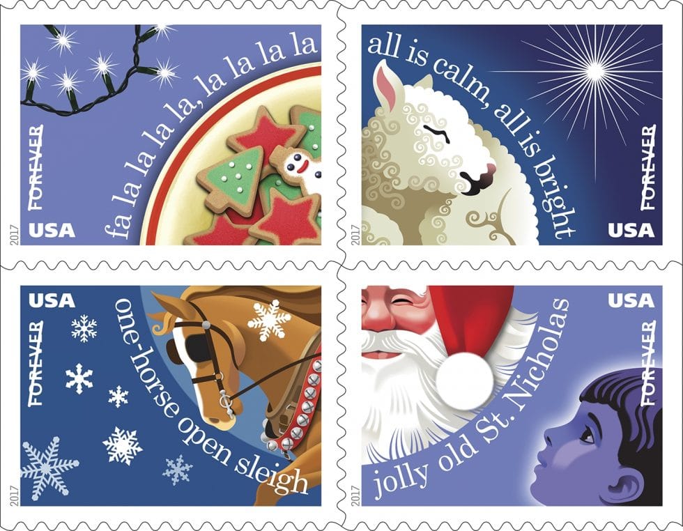 Postal Service Dedicates Christmas Carols Forever Stamps